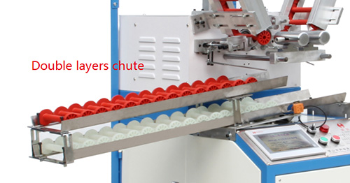 Do you know the manipulator and the chute of yarn winding machine