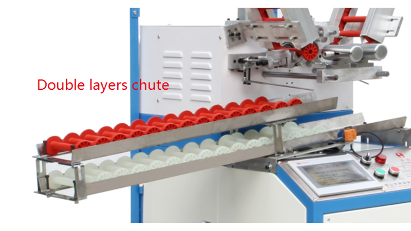 Do you know the manipulator and the chute of yarn winding machine