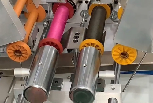 Wire heat cutting and cold cutting of yarn winding machine