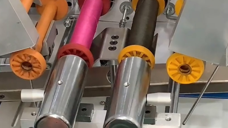 Wire heat cutting and cold cutting of yarn winding machine